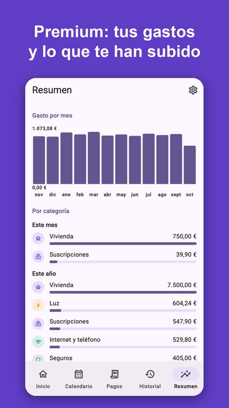 Pagado: recibos y facturas